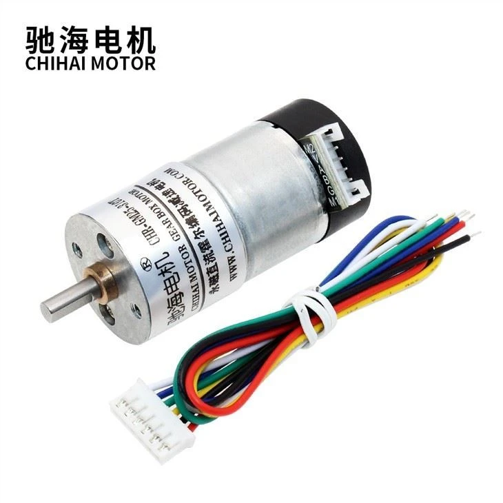 7.4V 11PPR Customized Speed 25mm Metal Gear Motor With 310 Brush Coding Motor