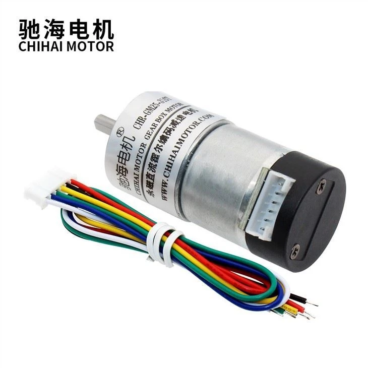 7.4V 11PPR Customized Speed 25mm Metal Gear Motor With 310 Brush Coding Motor
