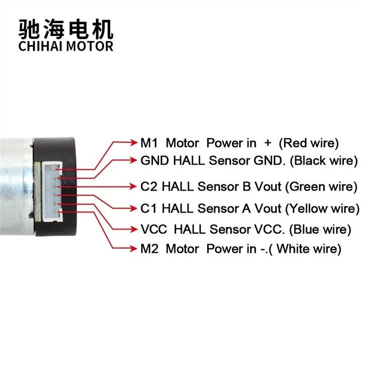 7.4V 11PPR Customized Speed 25mm Metal Gear Motor With 310 Brush Coding Motor